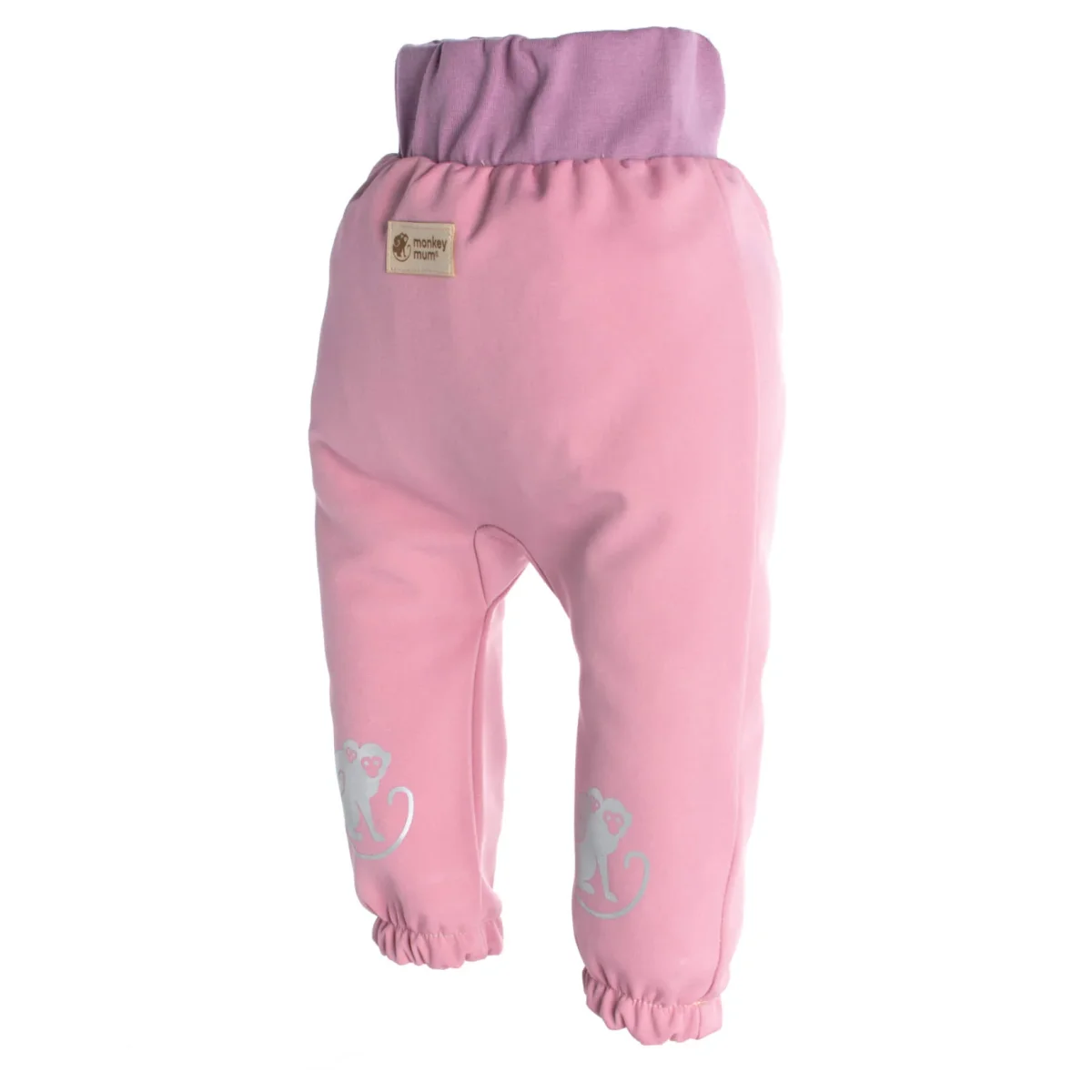 Calças de softshell para criança com membrana Monkey Mum® - Algodão doce - Image 4