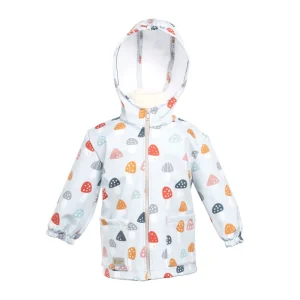 Casaco softshell infantil com membrana Monkey Mum® - Amanitas multicoloridas
