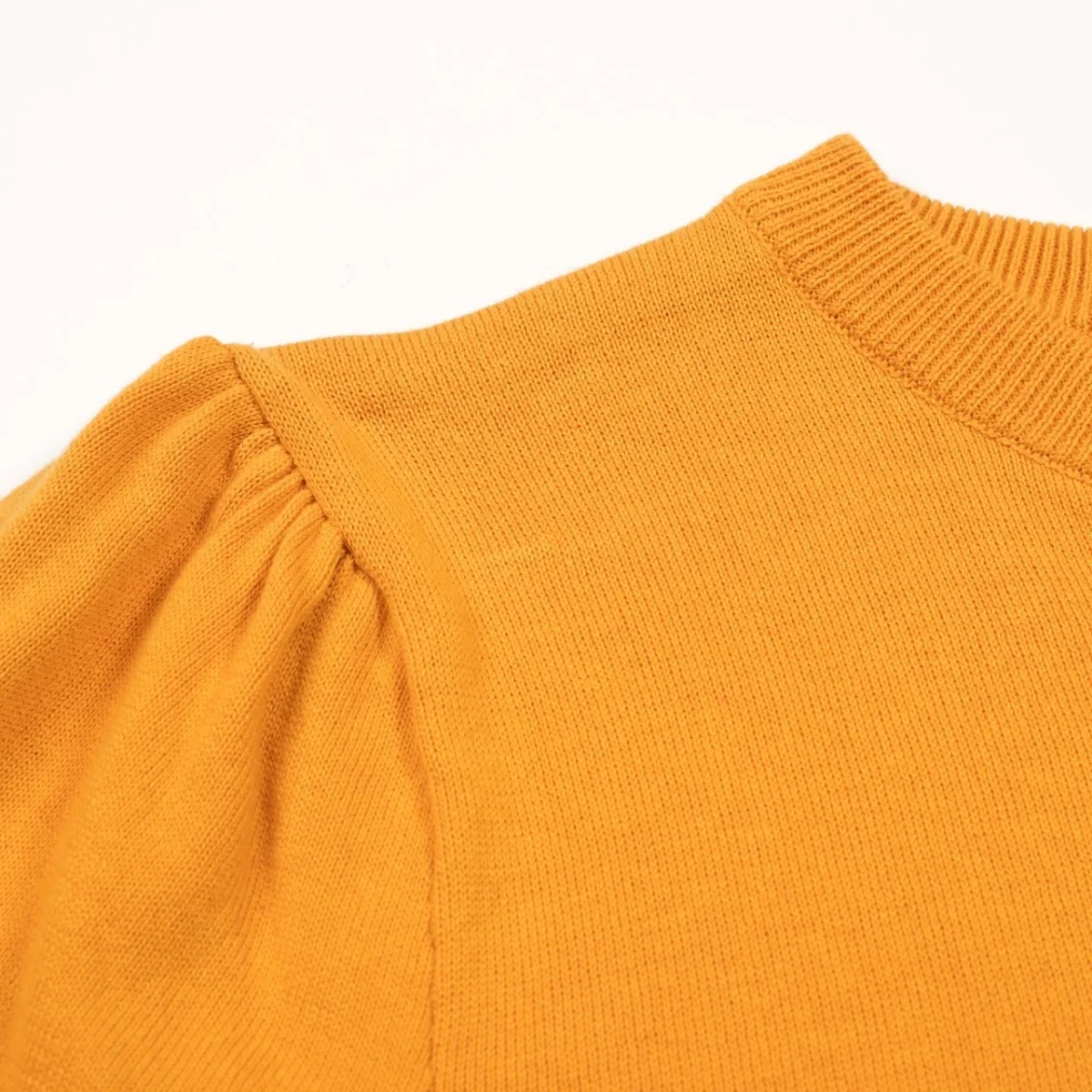 Women's Yellow Halloween Cute Vintage Knit T-Shirt - Image 5