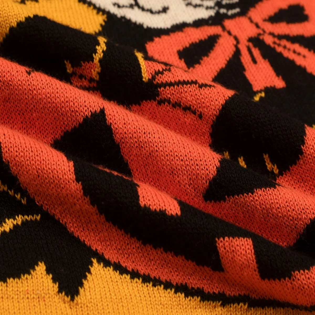 Women's Yellow Halloween Cute Vintage Knit T-Shirt - Image 8