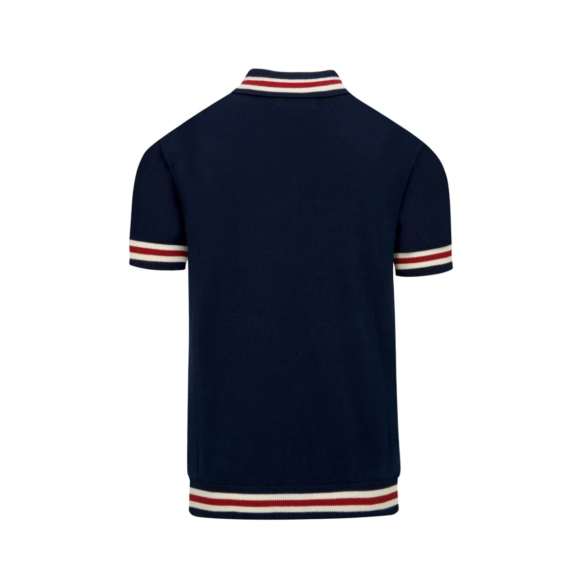 Men's Retro Minimalist Striped Jacquard Knitted Cardigan - Image 4