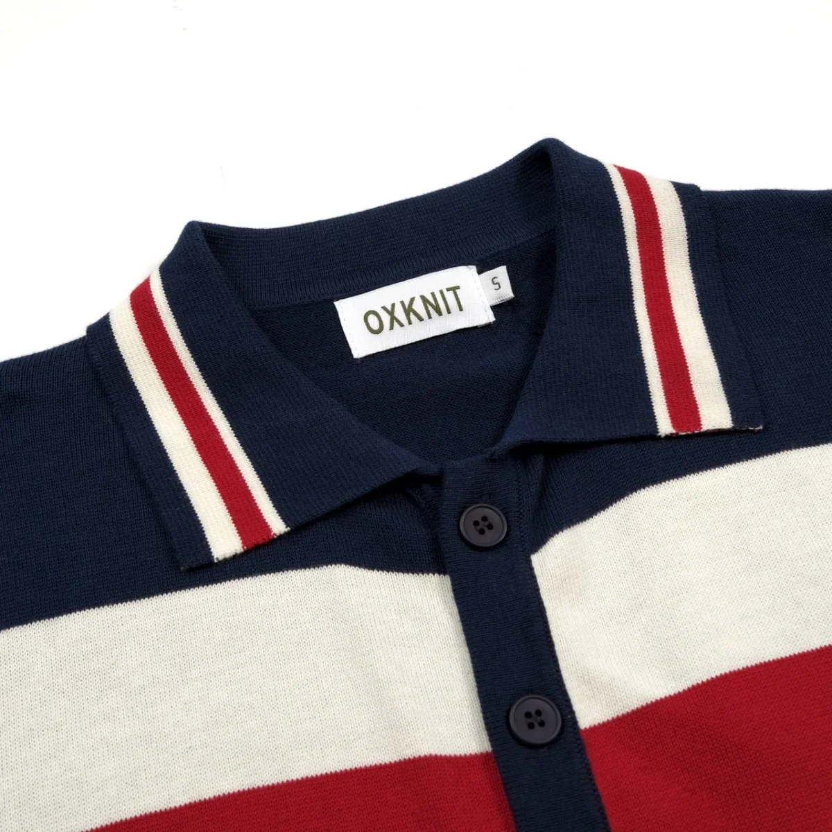 Men's Retro Minimalist Striped Jacquard Knitted Cardigan - Image 5