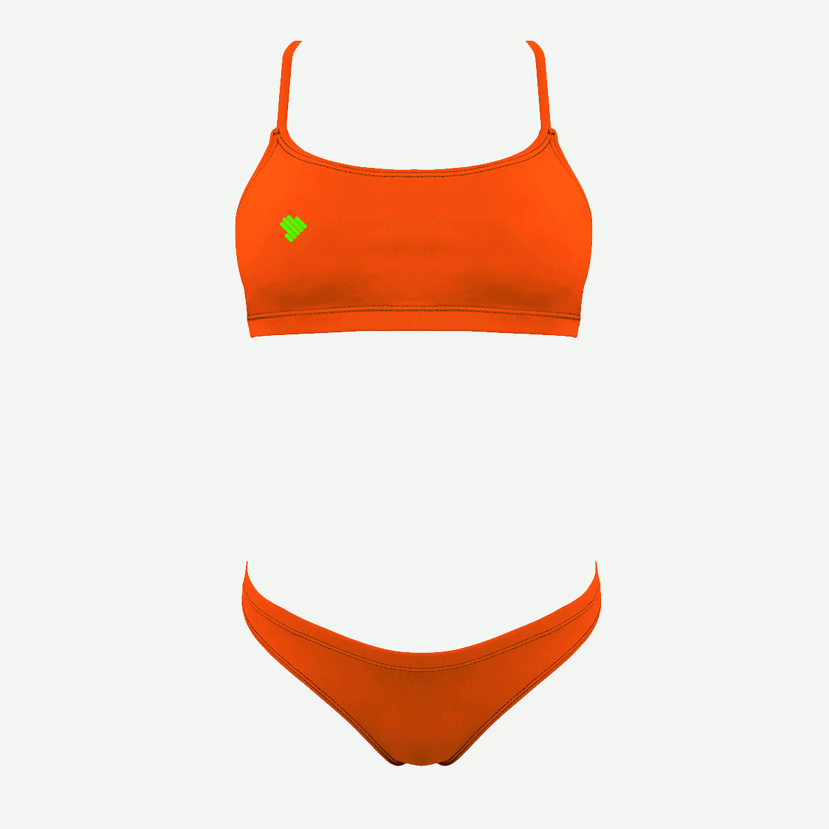 Sunkini Natação Scullings Laranja Neon