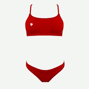 Sunkini Natação Scullings Vermelho