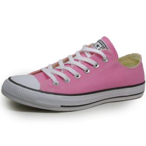 Tênis Converse Chuck Taylor Low All Star Lona Rosa