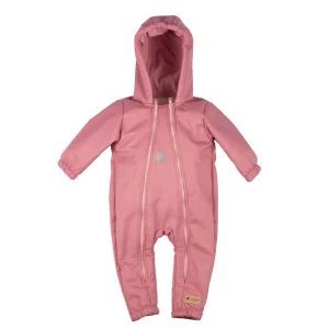 Monkey Mum® Macacão de inverno de softshell para criança com lã de carneiro - Ovelhinha rosa - tam. 62/68, 74/80