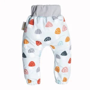 Calças de softshell para criança com membrana Monkey Mum® - Amanitas coloridos