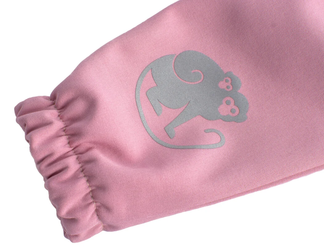 Calças de softshell para criança com membrana Monkey Mum® - Algodão doce - Image 5