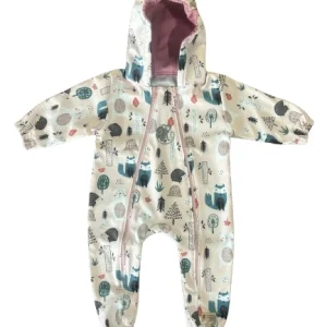 Monkey Mum® Macacão softshell com membrana – Animais diurnos - tam. 62/68, 74/80