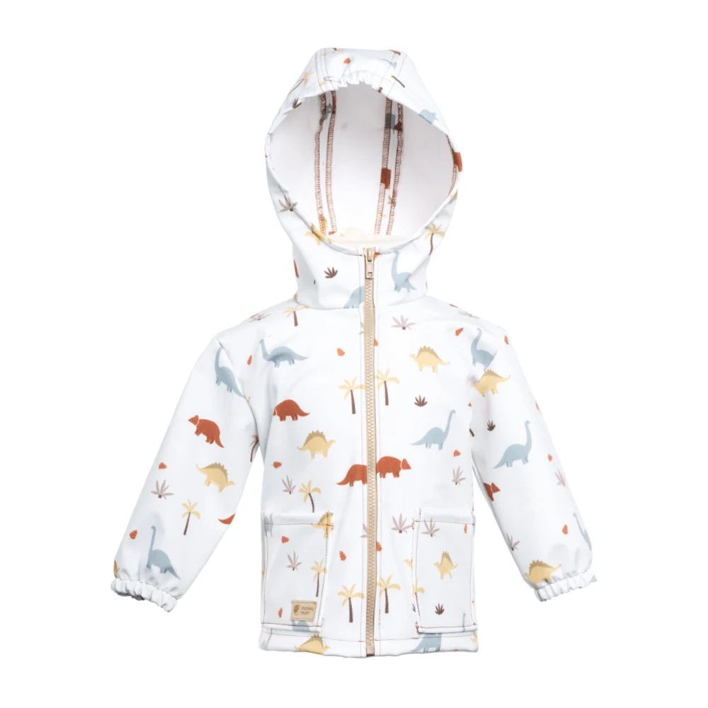 Casaco softshell infantil com membrana Monkey Mum® - História de dinossauros